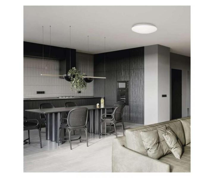 LED wpuszczane owietlenie TIVI, klasa A, okrge biae 5,5W, IP44, neutralna biel Emos ZM3405