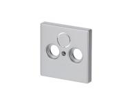 Osona gniazda telewizyjnego, radiowego (i satelitarnego) ABB Future 2CKA001724A4262 - aluminiowa srebrna