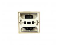 Przecznik kompletny podwjny ABB Classic 3553-51289 B2, ukad 6+1 - biay