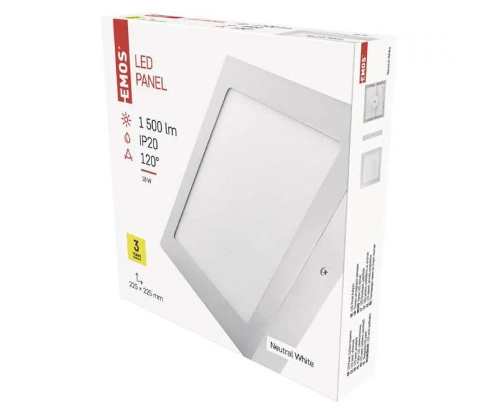 Kwadratowa oprawa LED Emos Profi ZM6142, 18 W, neutralna biaa