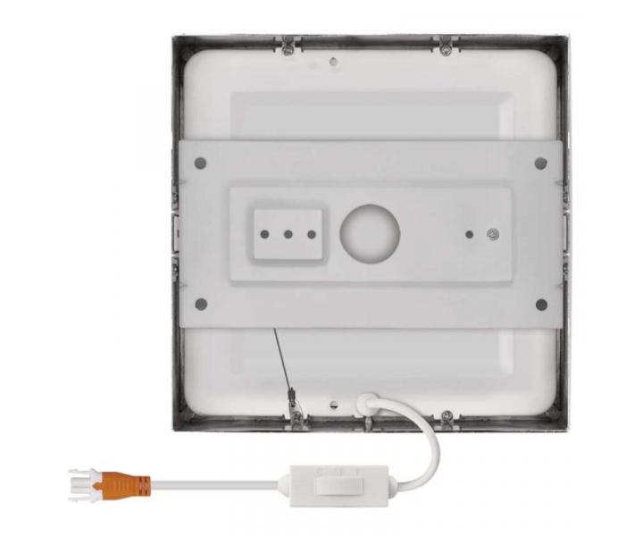 LED wpuszczane owietlenie NEXXO, kwadratowe, srebrne, 12,5W, z moliwoci zmiany CCT Emos ZM6233