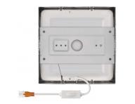 LED wpuszczane owietlenie NEXXO, kwadratowe, srebrne, 12,5W, z moliwoci zmiany CCT Emos ZM6233
