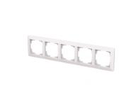 Ramka piciokrotna, do montau poziomego i pionowego ABB Zoni 3901T-A00050 500 - biaa