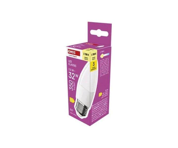 arwka LED wieczka Emos Classic ZQ4D11, E27, 2,5 W (32 W), ciepa biaa