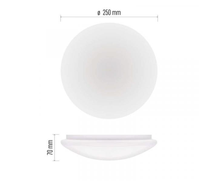 LED wpuszczane owietlenie TIVI, klasa A, okrge biae 5,5W, IP44, neutralna biel Emos ZM3405