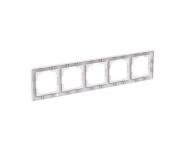 Ramka piciokrotna, do montau poziomego i pionowego ABB Zoni 3901T-A00050 500 - biaa