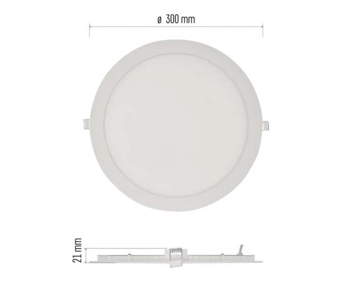 Okrge wpuszczane owietlenie LED Emos Nexxo ZD1155, biae, 25 W - neutralna biel