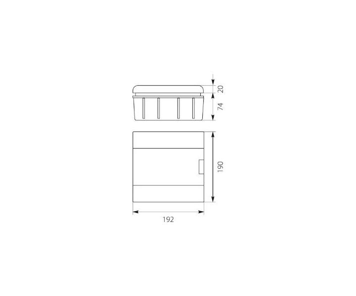 Rozdzielnica wpuszczana Elektro plast, IP 40, 6 moduw (1x6)
