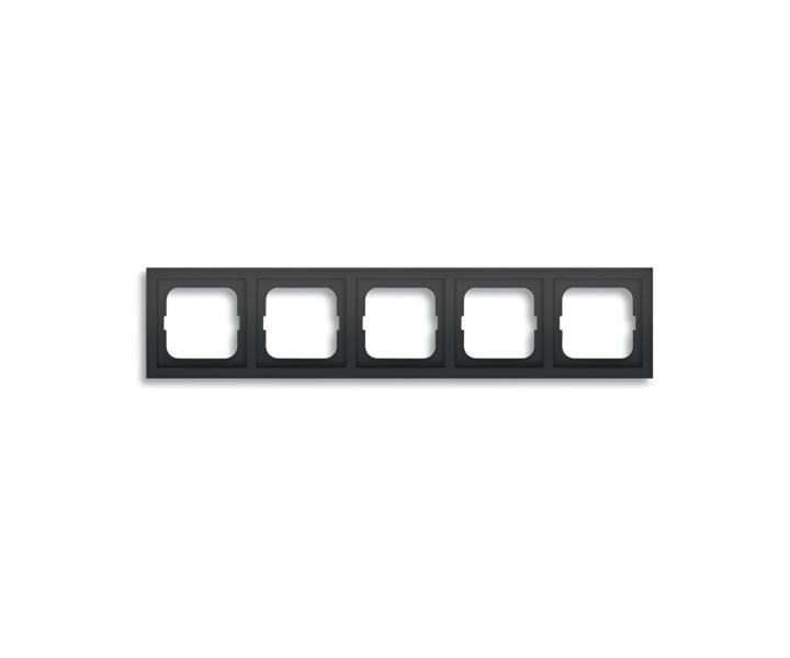Ramka pi�ciokrotna do monta�u pionowego i poziomego ABB Future 1754-0-4423 - czarny mechowy