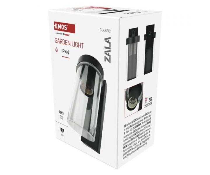 Owietlenie cienne ogrodowe Emos Zala ZGC010P, IP44, E27, 15 W
