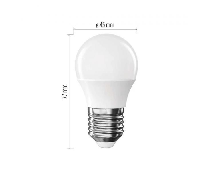 arwka LED Emos Classic Mini Globe ZQ6E23.3, E27, 4,2 W (40 W), neutralna biaa - 1 szt.