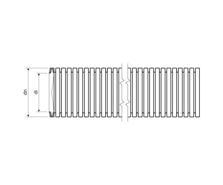 Elastyczna rura elektroinstalacyjna PE LPE-2 o rednicy 42,2 mm, 11422, 125N/5cm, biaa Kopos 2336/LPE-2_H50