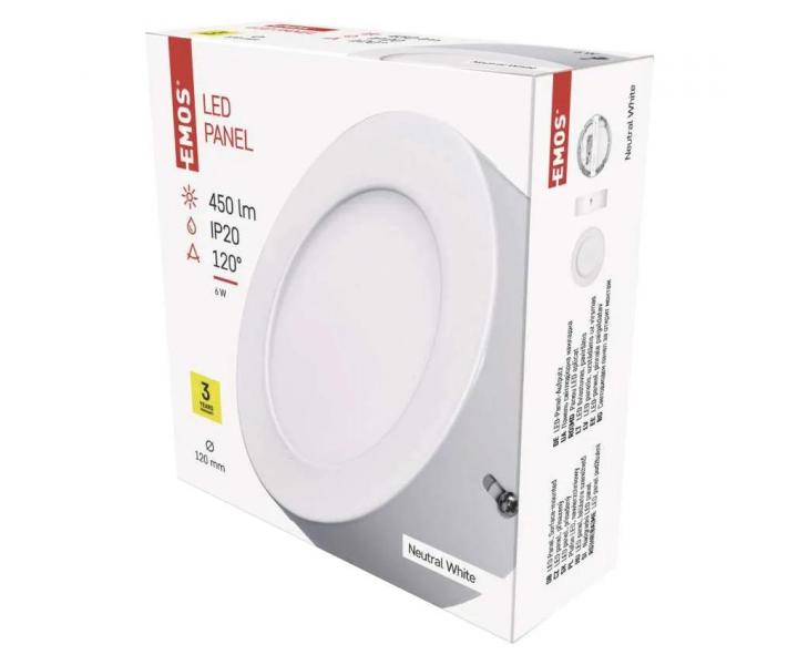 Okrge wpuszczane owietlenie LED Emos Profi ZM5122, 6 W, neutralna biel