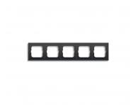Ramka pi�ciokrotna do monta�u pionowego i poziomego ABB Future 1754-0-4423 - czarny mechowy