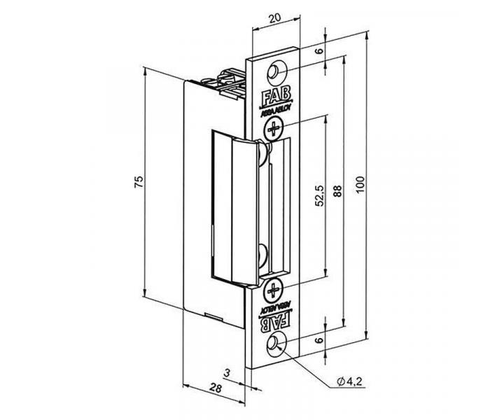 Zamek elektryczny Assa Abloy BeFo Klasik 511, 5-12 V