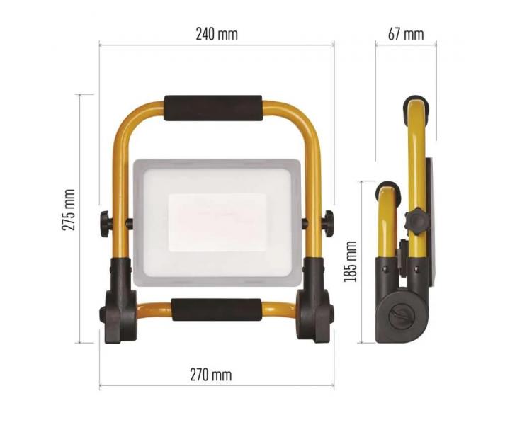 Przenony reflektor LED Emos Ilio ZS3342, IP44, 51 W, neutralna biel