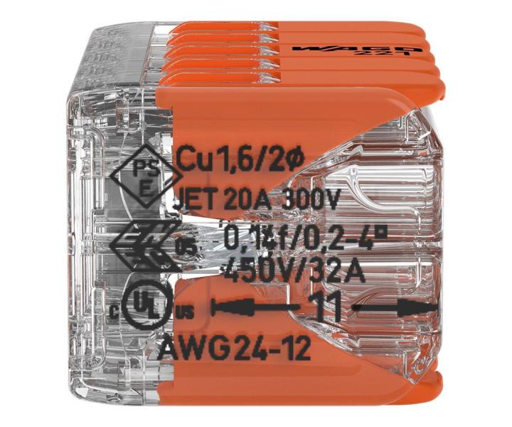 Zczka z dwigni Wago 221-420 - 10x4 mm2
