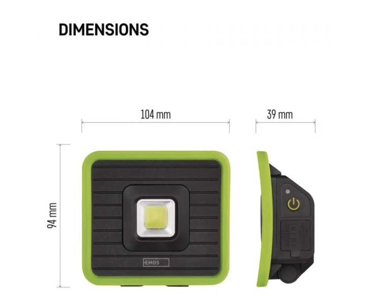 adowalny reflektor roboczy COB LED Emos P4539 1000 lm