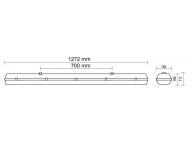 Lampa fluorescencyjna Trevos Prima 90155, IP66, T8, 2x36 W