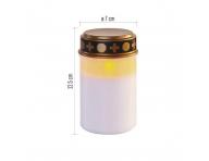 wieca LED nagrobna z timerem Emos DCCV21 12,5 cm 2x C