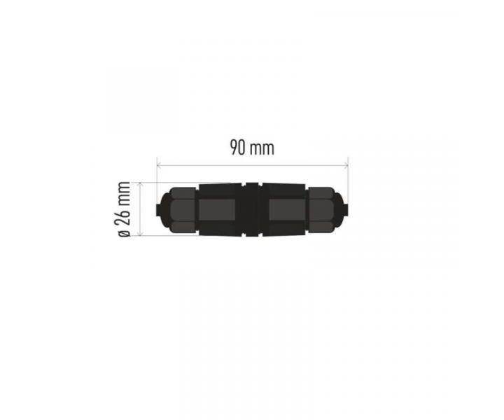 Plastikowa zczka kablowa IP68 Emos ZS9010