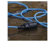 Odporna na warunki atmosferyczne przeduacz 20 m / 1 gniazdko / niebieski / PVC / 230 V / 1,5 mm2 Emos P01420W