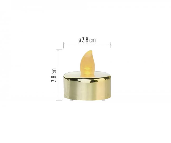 Dekoracja LED wieczka herbaciana Emos DCCV13, CR2032, zota, wewntrzna, vintage - 1 szt.