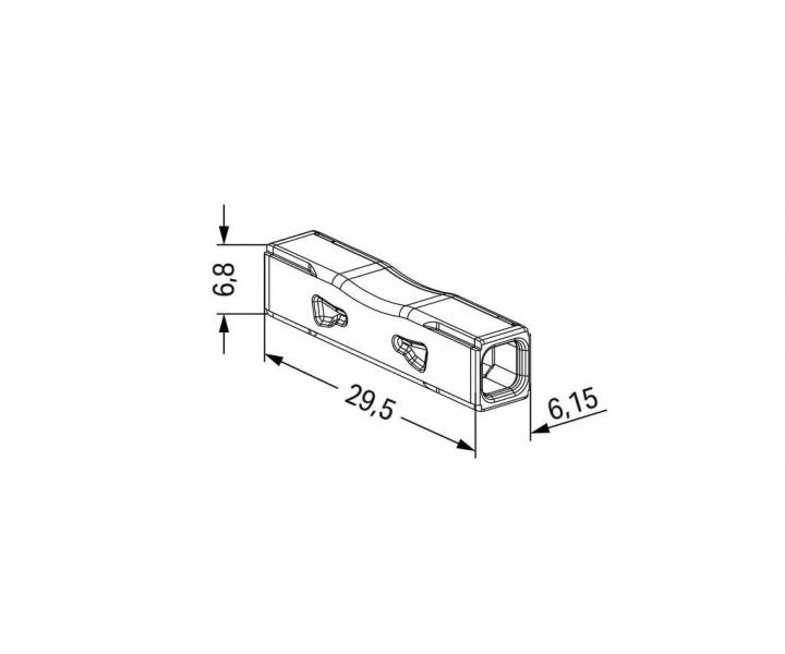 Zczka instalacyjna przejciowa Push Wire Wago 2773-2401 - 2x4 mm2
