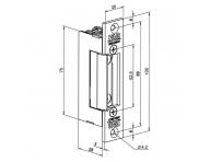 Zamek elektryczny Assa Abloy BeFo Klasik 511, 5-12 V