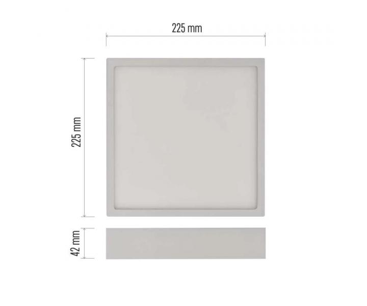 Kwadratowa oprawa LED Emos Nexxo ZM6145, 21 W, neutralna biel