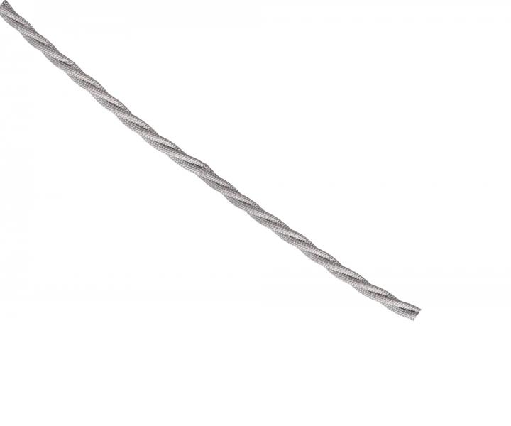 Kabel pleciony 3Gx0,75 Precon, oplecione pojedyncze przewody, srebrny