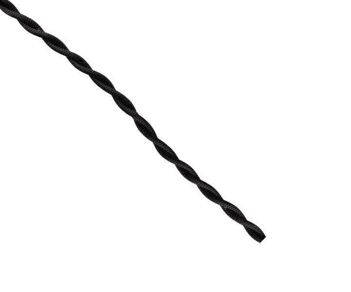 Kabel pleciony 2x0,5 Precon, oplecione poszczeglne przewody, czarny