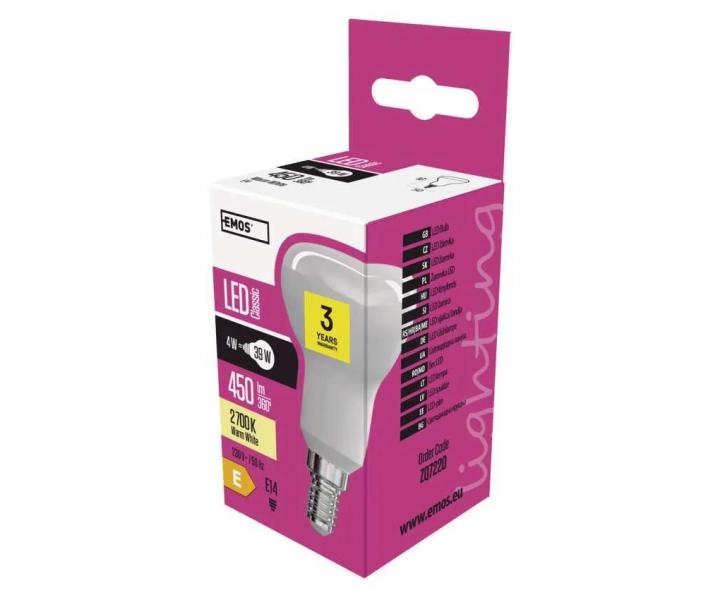 arwka LED Emos Classic R50 ZQ7220, E14, 4 W (39 W), ciepa biaa