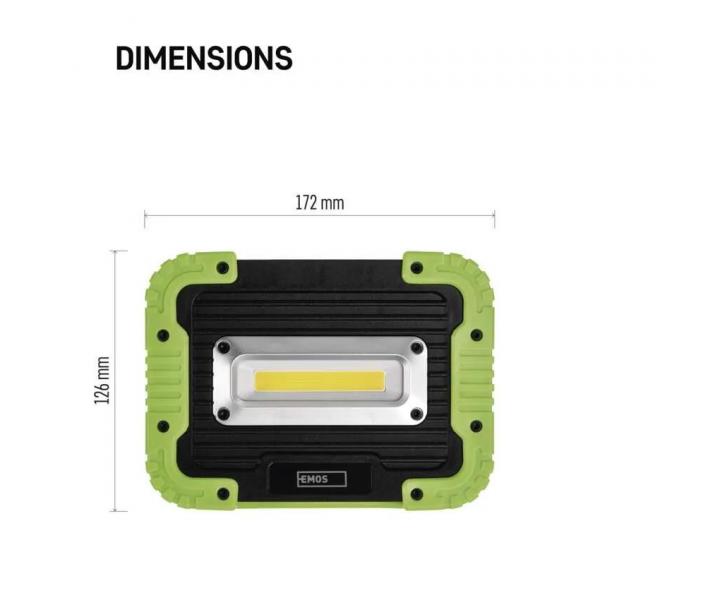 adowalna lampa robocza Emos COB LED P4534 600 lm 3000 mAh