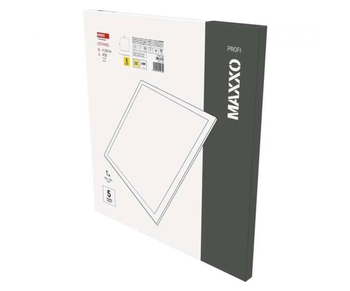 Kwadratowy panel LED do zabudowy Emos Maxxo ZB1223, biay, 36 W, ciepa biel UGR