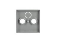 Osona gniazda telewizyjnego, radiowego (i satelitarnego) ABB Future 2CKA001724A4262 - aluminiowa srebrna