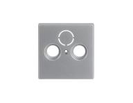Osona gniazda telewizyjnego, radiowego (i satelitarnego) ABB Future 2CKA001724A4262 - aluminiowa srebrna