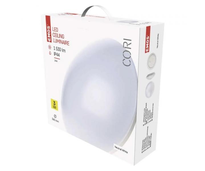 Okrge wpuszczane owietlenie LED Emos Cori ZM3402, 18 W, neutralna biel