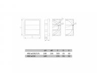 Krata wentylacyjna DOSPEL KRZ 100/125 - bia�a