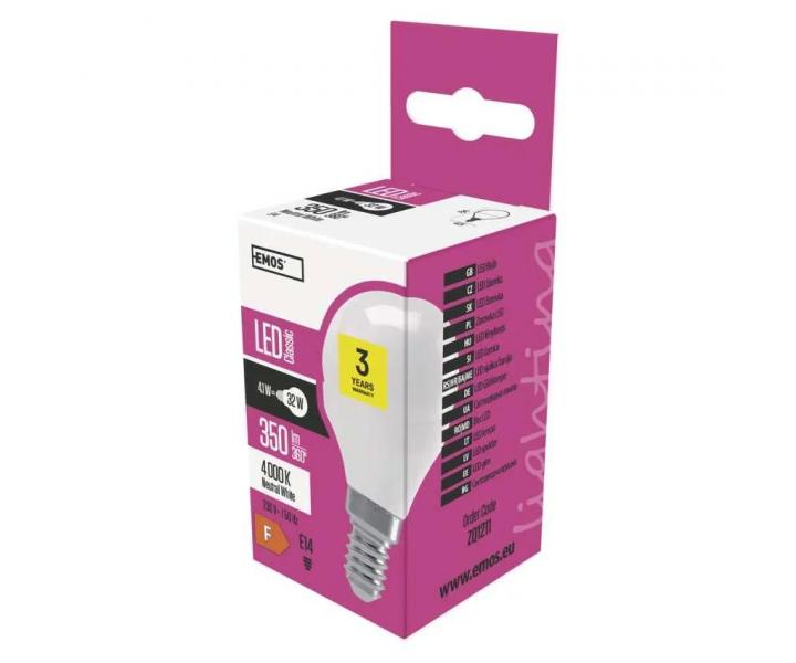 arwka LED Emos Classic ZQ1211, E14, 4,1 W (32 W), neutralna biaa